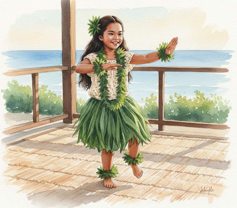 very nice but can you put the green lei that is on her ankle on both ankles and wrists